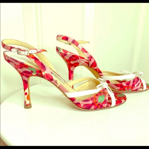 Jimmy Choo Shoes - CLOSET CLEAN OUT! Floral Jimmy Choo Heels!